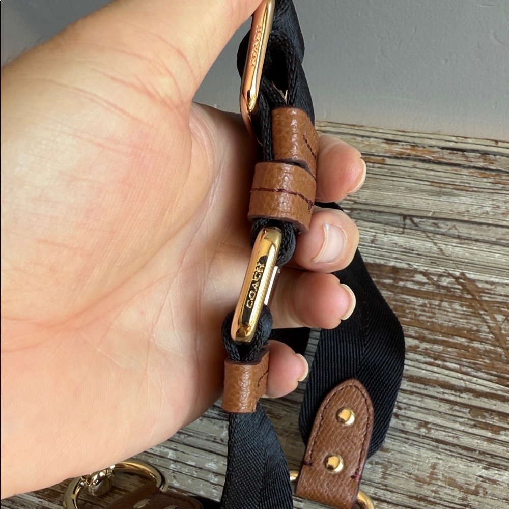 Coach Black and Brown Crossbody Bag Strap - Picture 5 of 5